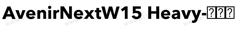 AvenirNextW15 Heavy字体转换